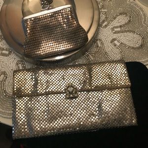 Vintage whiting and Davis clutch and change purse🌺